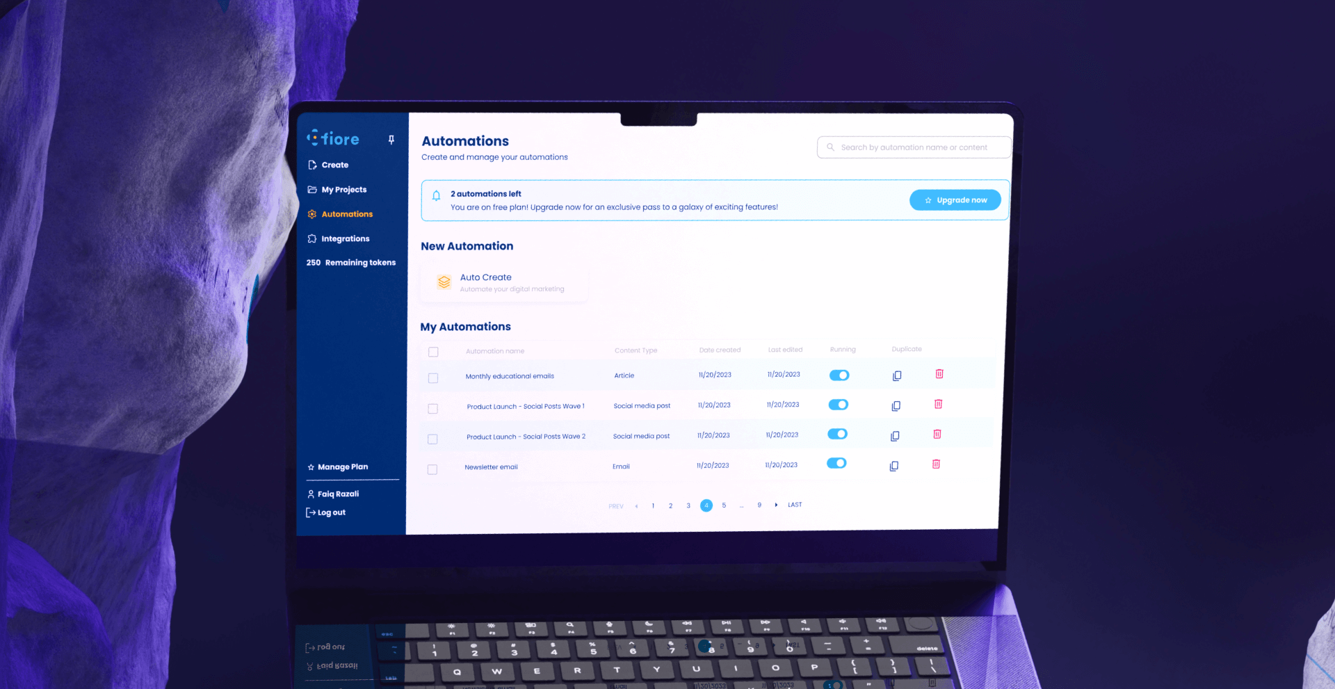 Fiore — Plataforma de Automatización de Marketing con IA Agéntica screenshot 4