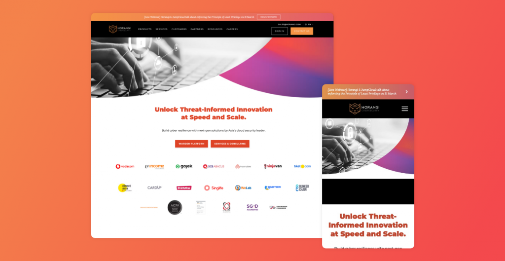 Horangi — Website-Verbesserungen & Prismic CMS screenshot 2