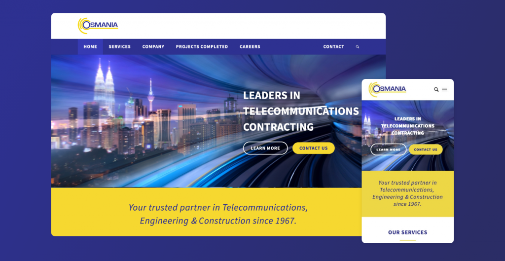 Osmania — Rediseño de Sitio Web Corporativo y Captura de Leads screenshot 2