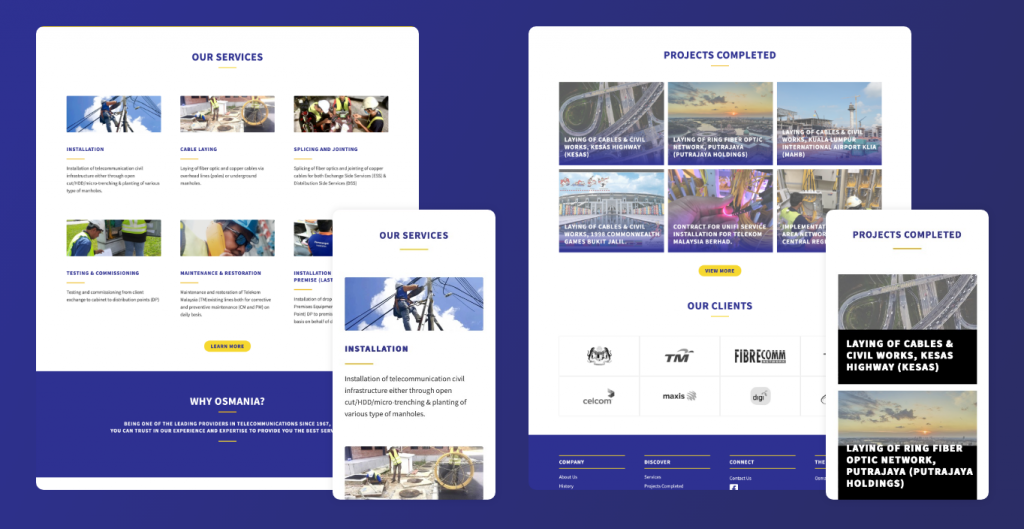 Osmania — Rediseño de Sitio Web Corporativo y Captura de Leads screenshot 3
