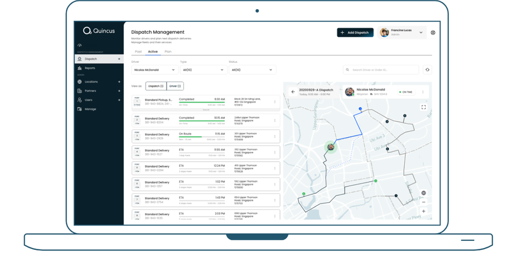 Quincus — KI-Logistikautomatisierungsplattform screenshot 2
