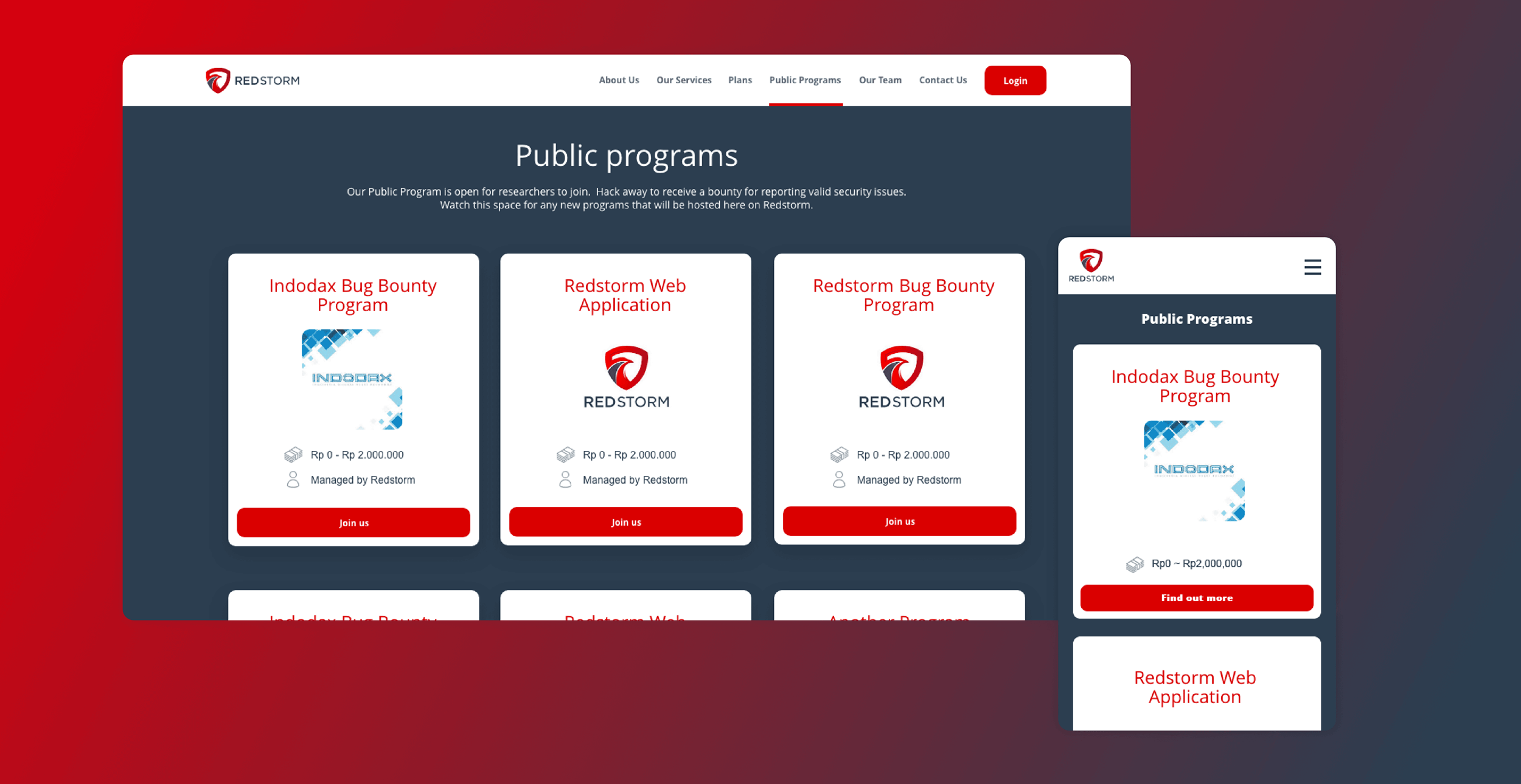 Renovasi Platform Bug Bounty RedStorm screenshot 3