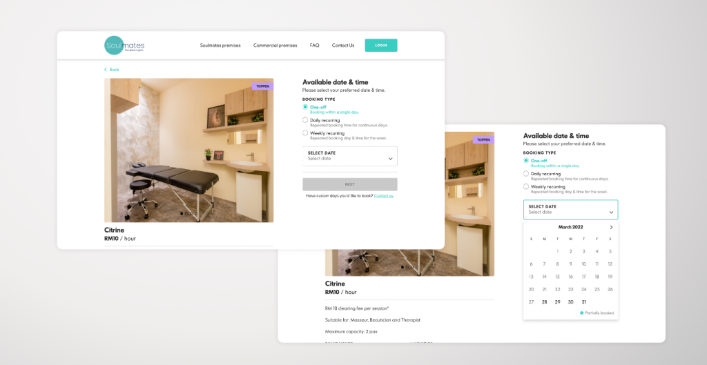 Soulmates — Plateforme de Réservation d'Espaces et Paiements screenshot 4